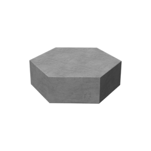 Piso de concreto sextavado 25x25x8cm